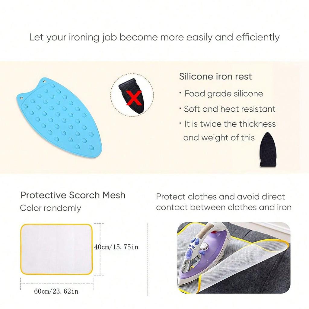 2pcs- Creative Silicone Iron Hot Protection Rest Pad Mat Rest Ironing Pad Insulation Boards Safe Surface Iron Stand Mat Hot