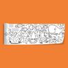 Children's Scroll Coloring Paper - Large Canvas for Doodle & Draw - Wall-Adhesive for Kindergarten & Baby Art