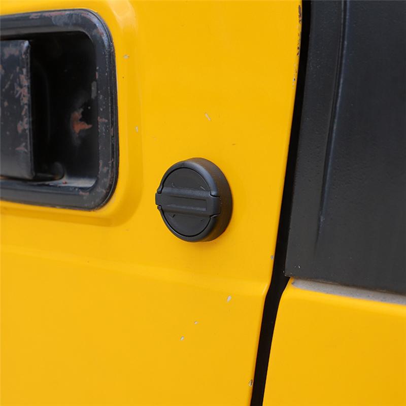 A03E-Keyhole Covers For Jeep Wrangler TJ JK JL JT 1997- Car Door Security Accessories Keyhole Protection Cover ,3 Pack