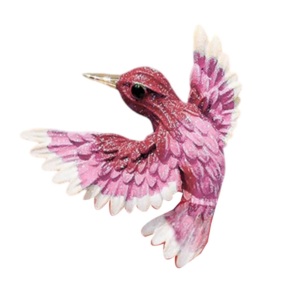 Bird Brooch Pin Metal Rhinestones Crystal 4x4cm Blue/Purple Fashionable for Daily Wear and Party Use Clothes Accessories