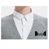 Hengyuanxiang Men's Pure Wool Button-Up Vest Cardigan