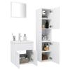 Bathroom Furniture Set White Particleboard