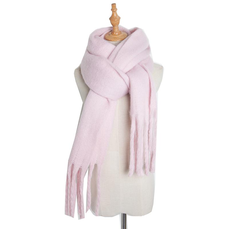 Women Men Knitted Winter Retro Plaid Scarf Imitation Cashmere Pashmina Warm Scarve Pareo Foulard Male Mujer Wrap Shawl Unisex