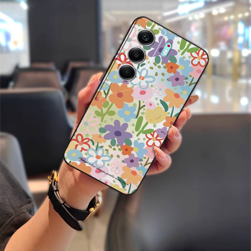 Phone Pouch Full Wrap Phone Case For Tecno Camon40 Pro 4G/5G/CM6/CM7 Dirt-resistant Anti-knock Cute TPU Silicone Durable