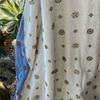 Width of 1.4 Meters Viscose Linen Bead Tube Embroidered Fabric Hand-made DIY Heavy-duty Embroidered Fabric for Clothing