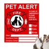 Pet Alert Safety Fire Rescue Sticker Save Pets Emergency Pet Inside Decal In Case Of Danger Pet In House Window Door Sign