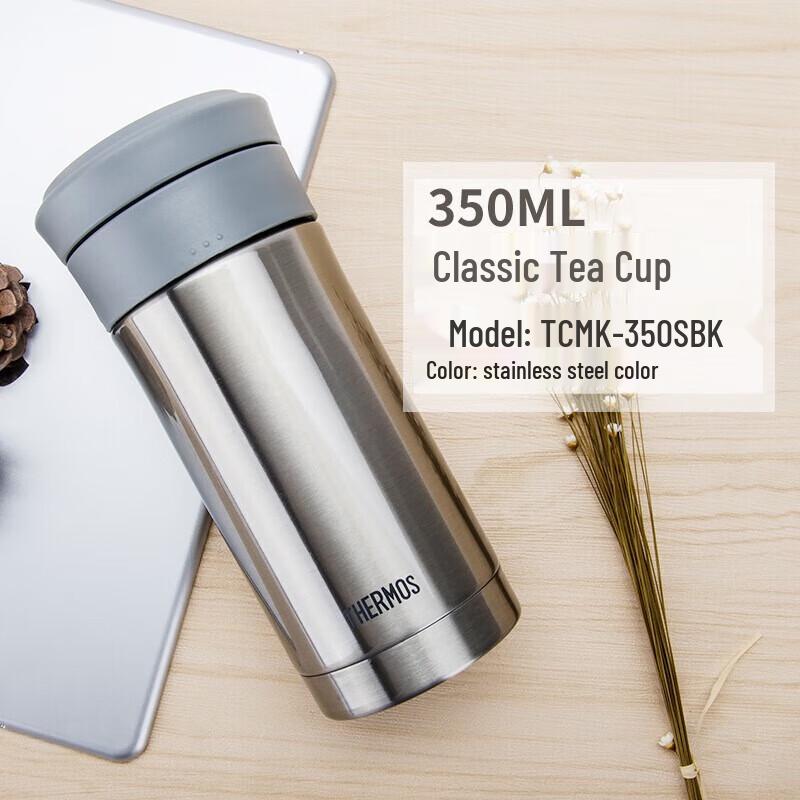 THERMOS TCMK-350 Stainless Steel Vacuum Flask with Tea Infuser