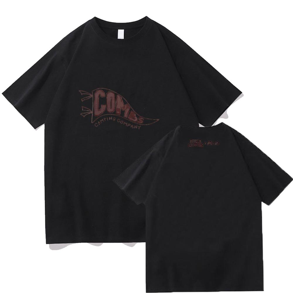 Luke Combs Combs Camping Tee Graphic T Shirts Fashion Trend Vintage T-shirts Unisex Cotton Oversized T-shirt Summer Clothing