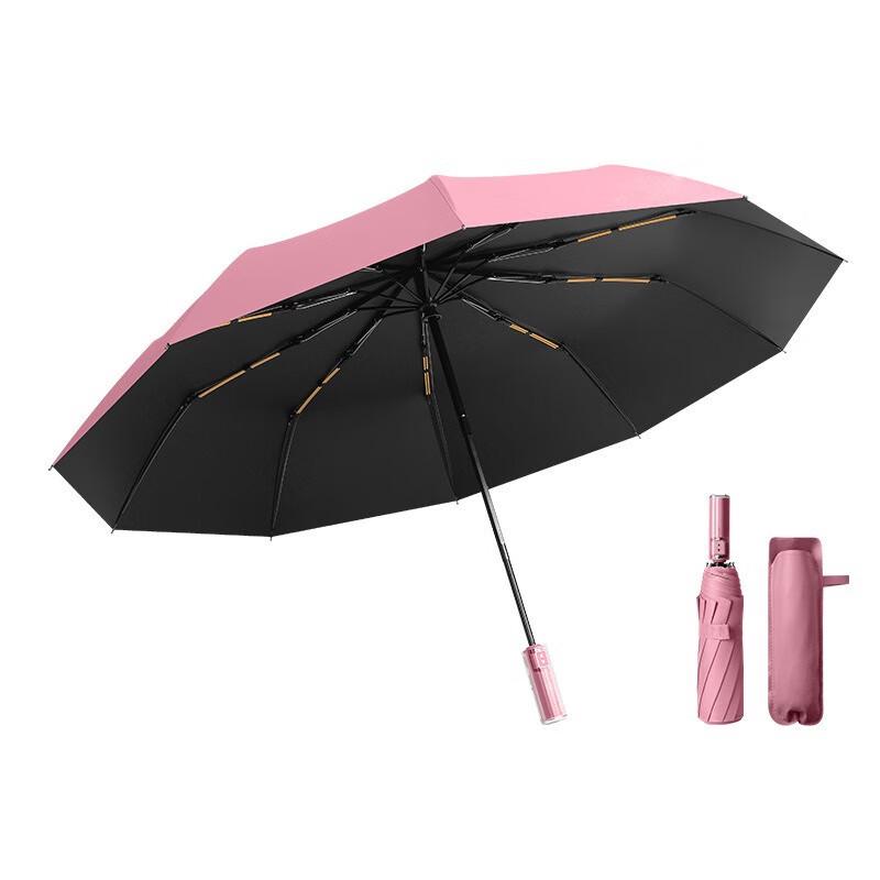 Nánqiáo Automatic 10-Rib Umbrella - Pink Crystal Handle