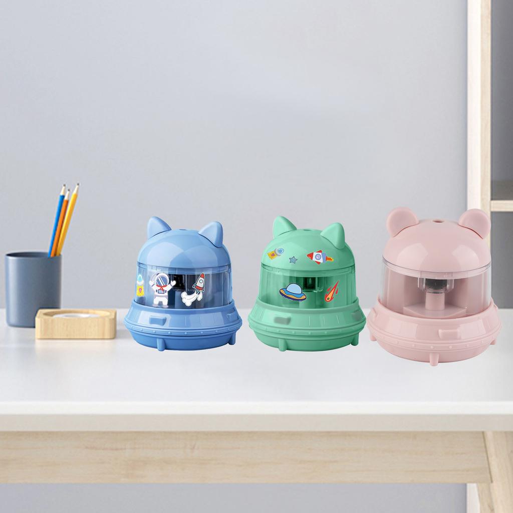 Electric Pencil Sharpener Cartoon Battery Powered Electric Pencil Sharpener for Kid Students