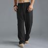 2023 European and American Men's Oversized Casual Pants Linen Breathable Sports Pants Men's