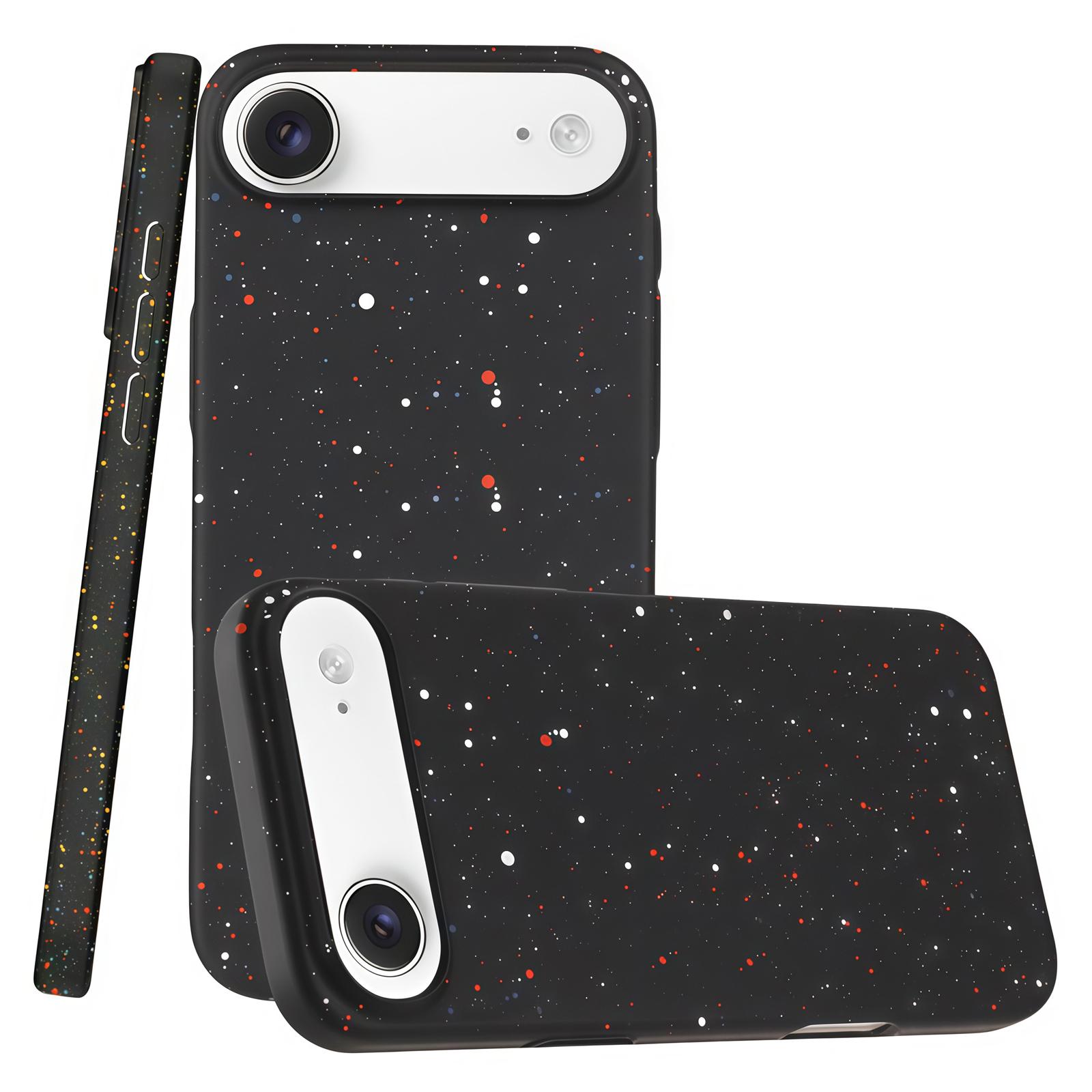 For iPhone Air Magnetic Case Colorful Spots Matte Shockproof PC Phone Cover