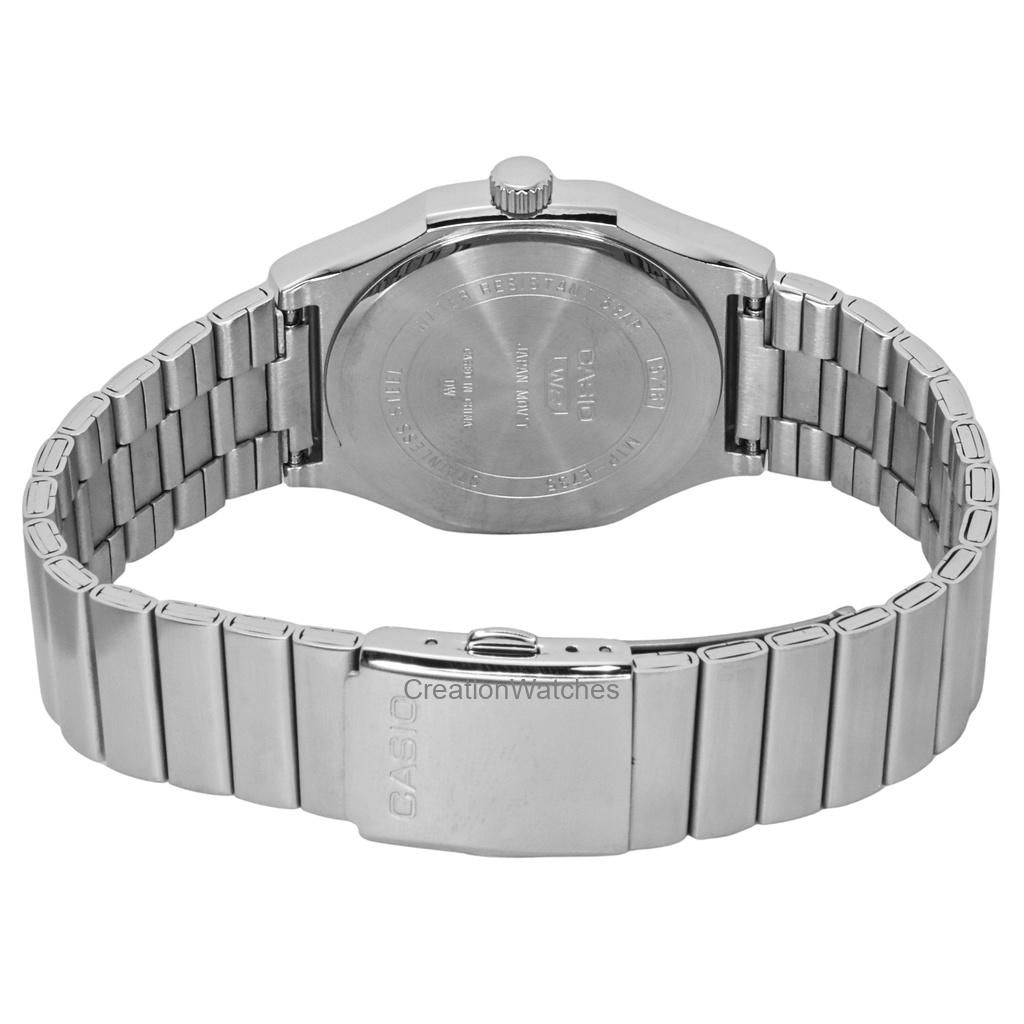 Casio Standard Analog Edelstahl Schwarzes Zifferblatt Quarz MTP-E735D-1AV Herrenuhr