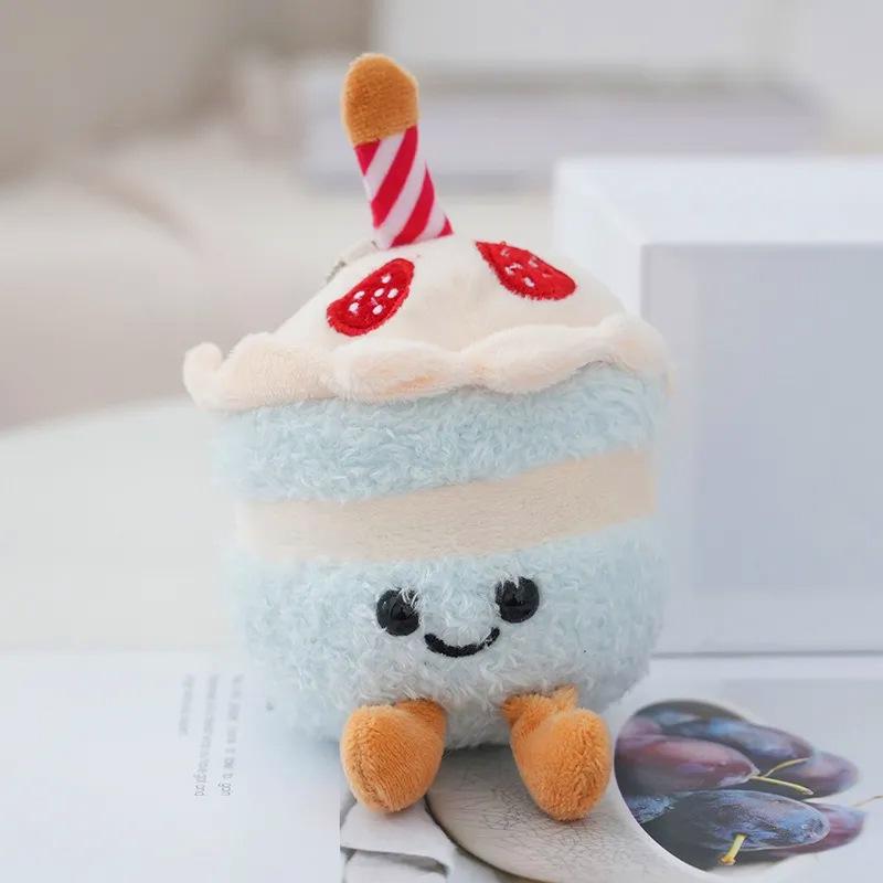 Adorable Cake Simulation Plush Pendant - Birthday Gift Doll