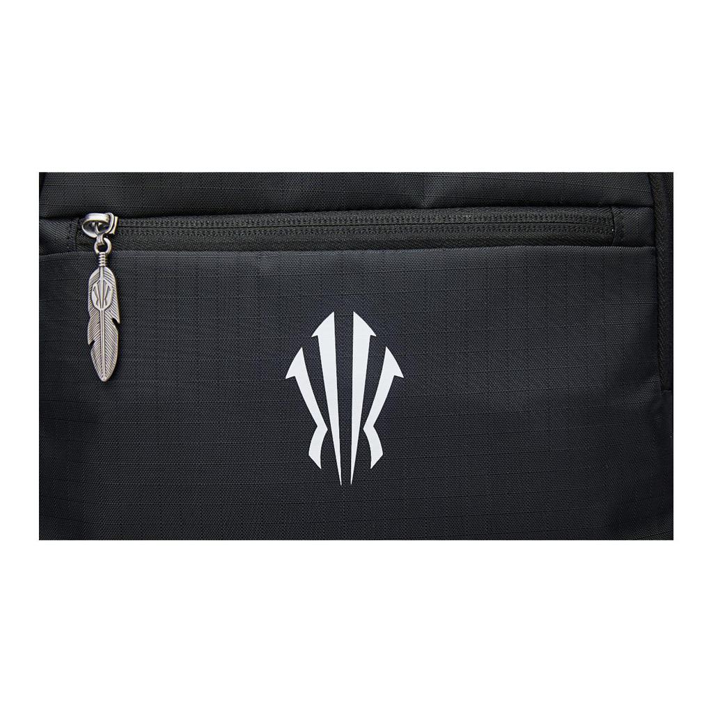 Anta KAI Team Printed Color Block Design Fabric Backpack Unisex Backpack Black 192531167D-1