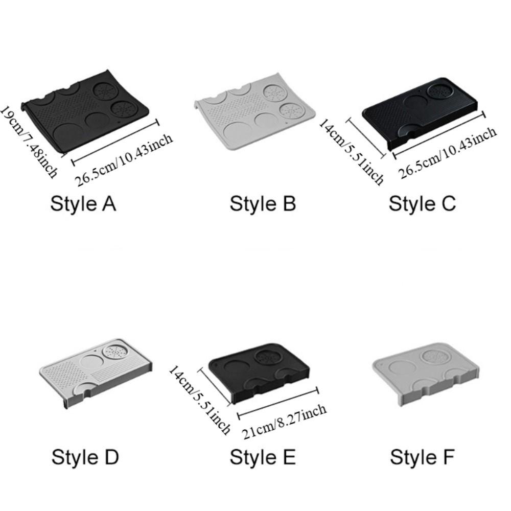 Silicone Coffee Tamper Mat Non-Slip Heat-resistant Espresso Tamping Mat Rectangular Thickened Coffee Press Pad Cafe