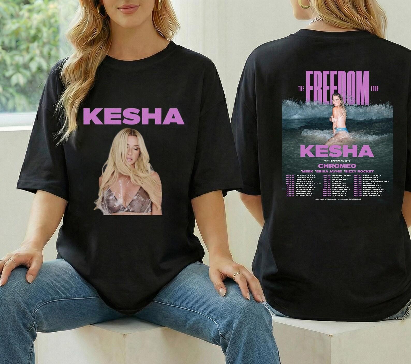 Kesha Tour 2026 Shirt, Kesha The Freedom Tour Shirt, Kesha Concert Apparel, Kesha Fan Gift, Kesha Graphic Shirt, Kesha Merch, Kesha Y2K Tee S