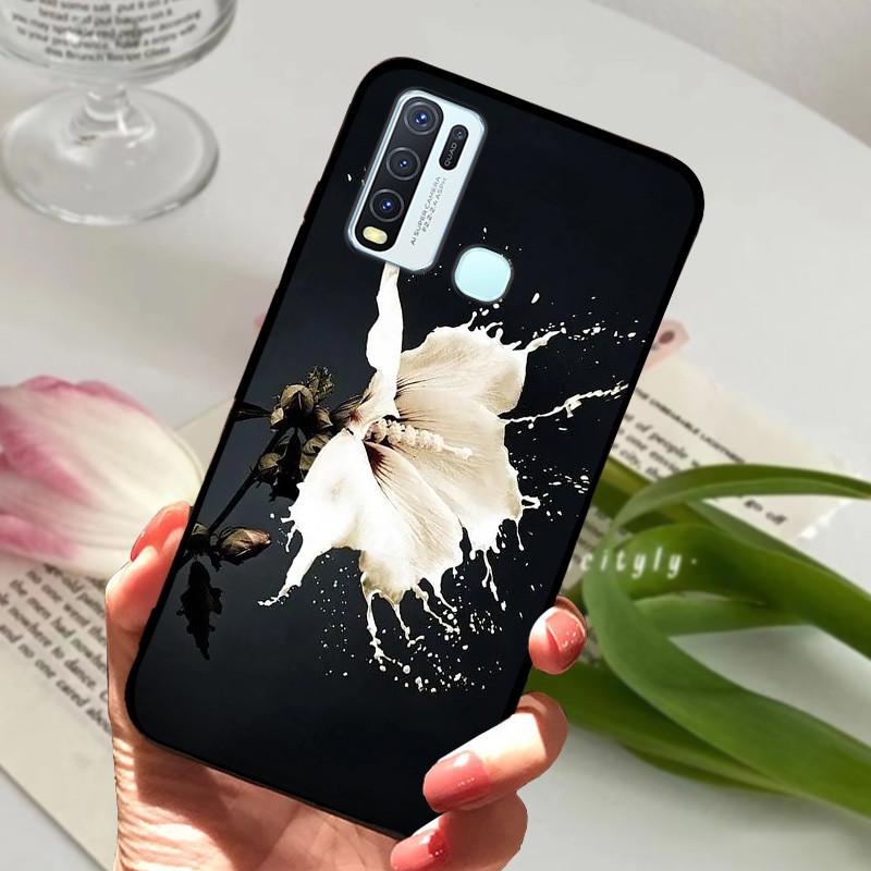 Pro Vivo Y30 1938 Y50 1935 Pouzdro zvířecí Silikonové Měkké TPU Zadní kryty Pro Vivo Y 30 50 Y30 2020 Pouzdro Ochranné Kreslené Funda