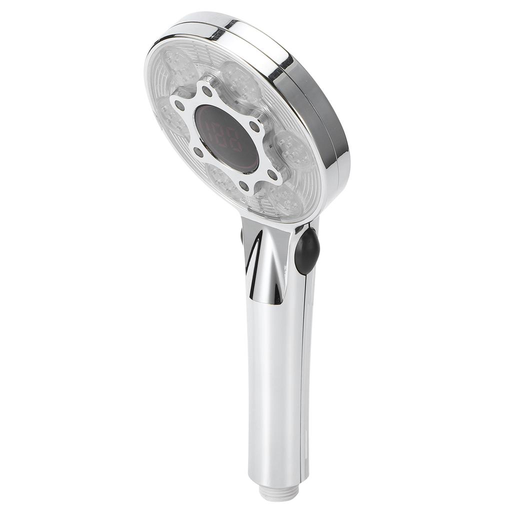 G1/2in Digital LED Shower Head with 3?Color Temperature Controller Handheld 3 Spraying Mode