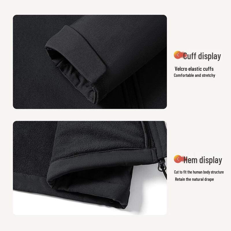 MONTAGUT Men's Water Repellent Fleece Lined Hooded Outdoor Jacket