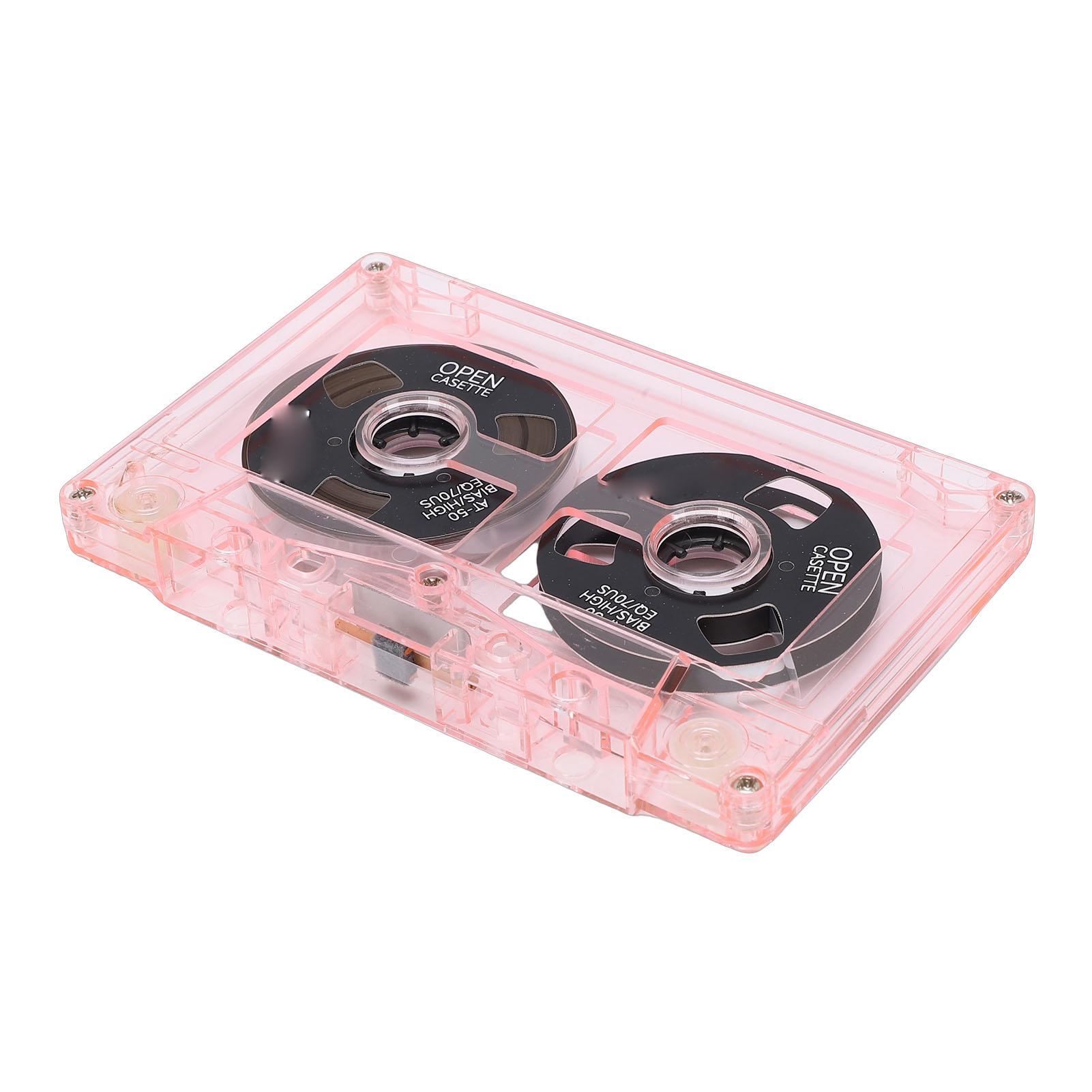 50 Minutes   Bande Magnétique Cassette, Bande d'Enregistrement Type I Biais Normal AT 50 avec   Transparente   et Papier d'Enregistrement, pour Enregistrement Musical et   Voix P