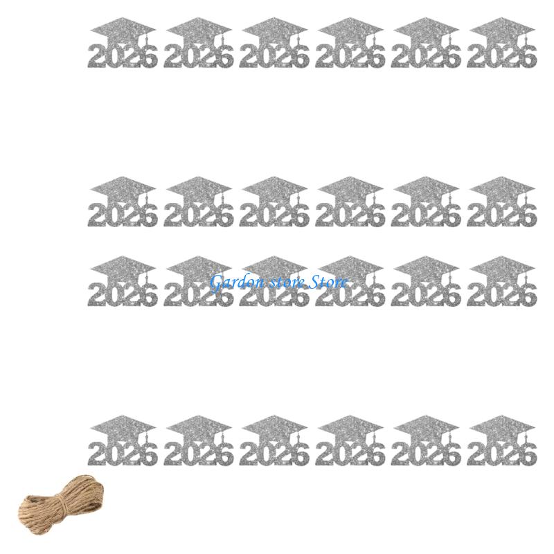B0KB 36pcs or 24pcs Unique Graduation Party Table Decorations Paper Vase Ornament