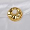 Round Geometric Brooch Zinc Alloy Round Pins Trendy Wrinkle Brooches  for Women Men