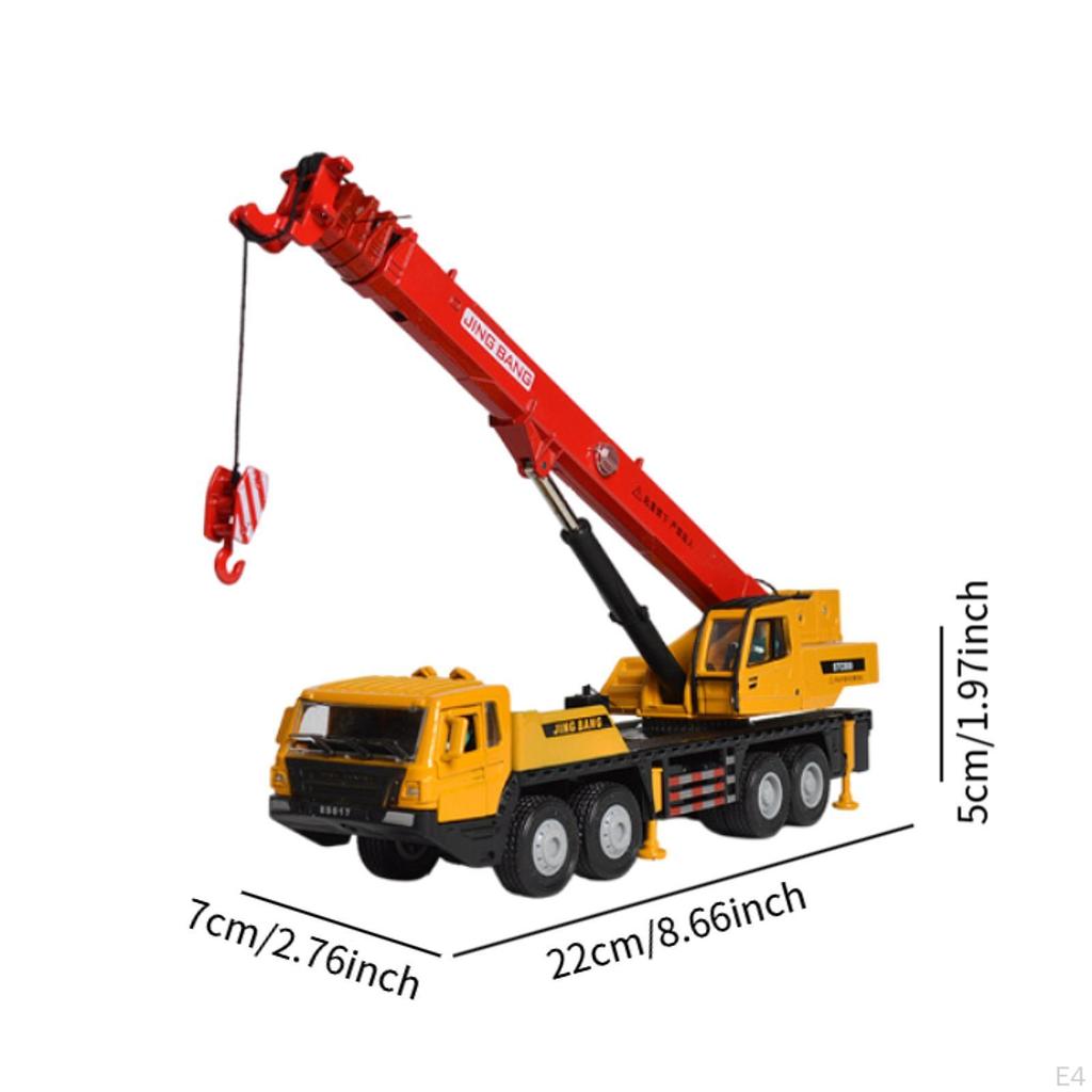 1:50 Scale Crane Truck Model for Kids Educational Alloy Vehicle Ages 3+
