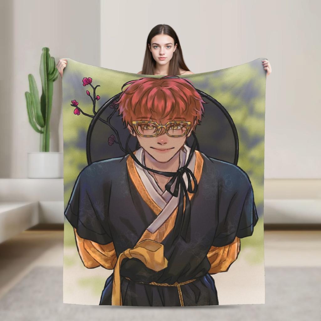 Mystic Messenger Choi Brothers Blanket Travel Office Flannel For Couch Chair Sofa Bed Super Warm Custom DIY Quality Bedspread