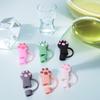 6Pcs Silicone Cat Paw Straw Covers 10mm Cat Paw Straw Caps Dust-Proof Funny Tumbler Straw Toppers for Stanley 30&40 Oz Tumbler