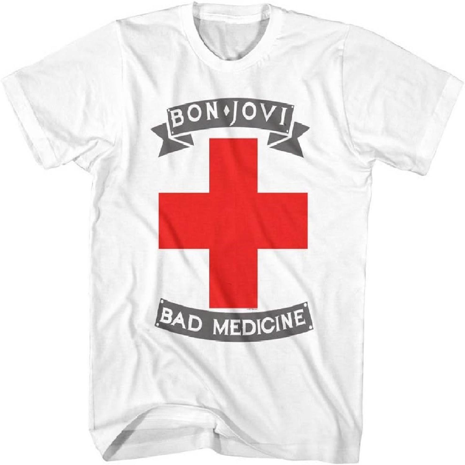 Bon Jovi Kids T-Shirt Bad Medicine White Tee XXXXXL белый