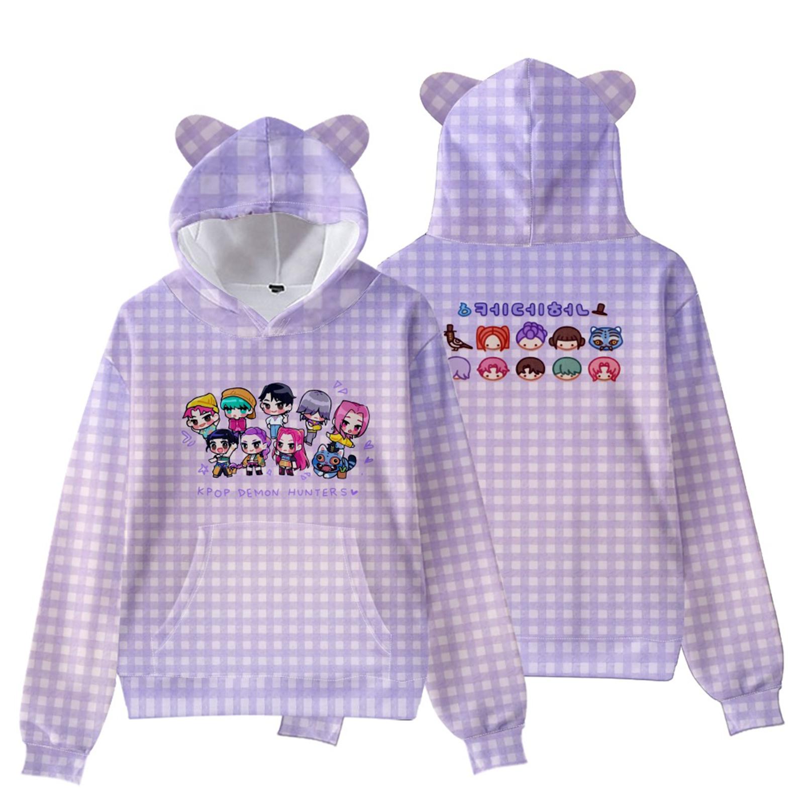 

Женский модный повседневный свитшот с длинным рукавом и принтом на шее S фиолетовый