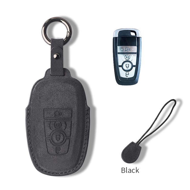 Interior Mouldings For Ford Raptor F150 Edge Fusion Mustang Explorer F150 F250 F350 Mondeo Suede Car Key Case Cover Protector Sh