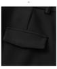 2025 Women's High-Waisted Black Micro-Flare Pants – Slimming, Casual Drape with Split Hem