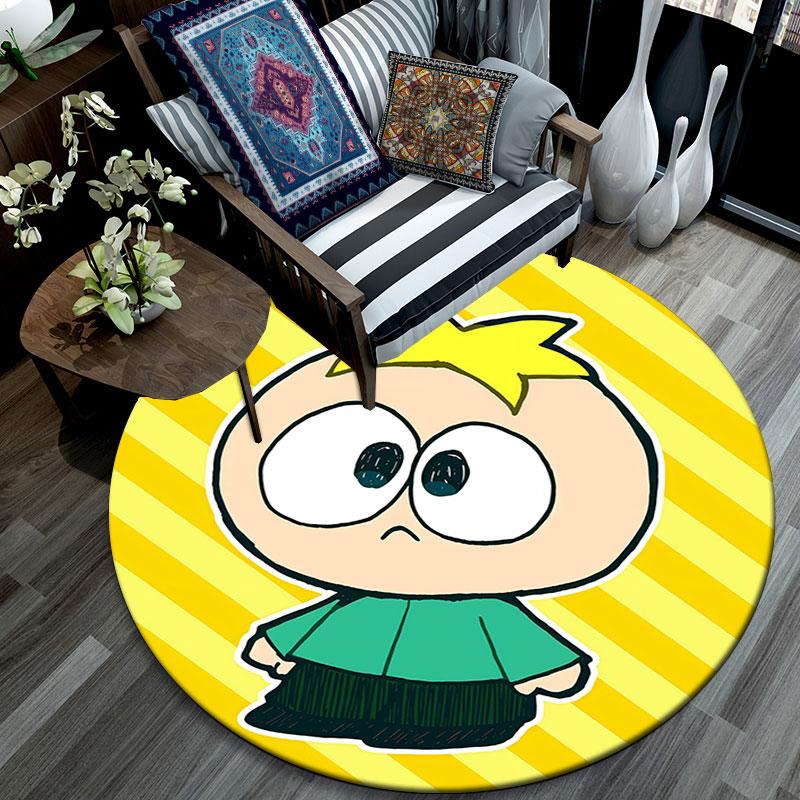 Butters Pattern Round rug,Carpet Rug for Living Room Bedroom Playroom ,Non-slip Floor Mat,Holiday Gifts and Birthday Gifts.