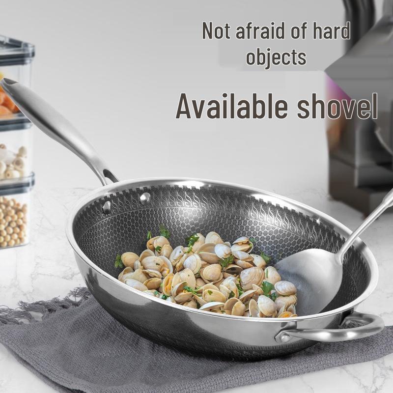 ZISIZ Double-Sided Honeycomb Non-Stick Soup Pot