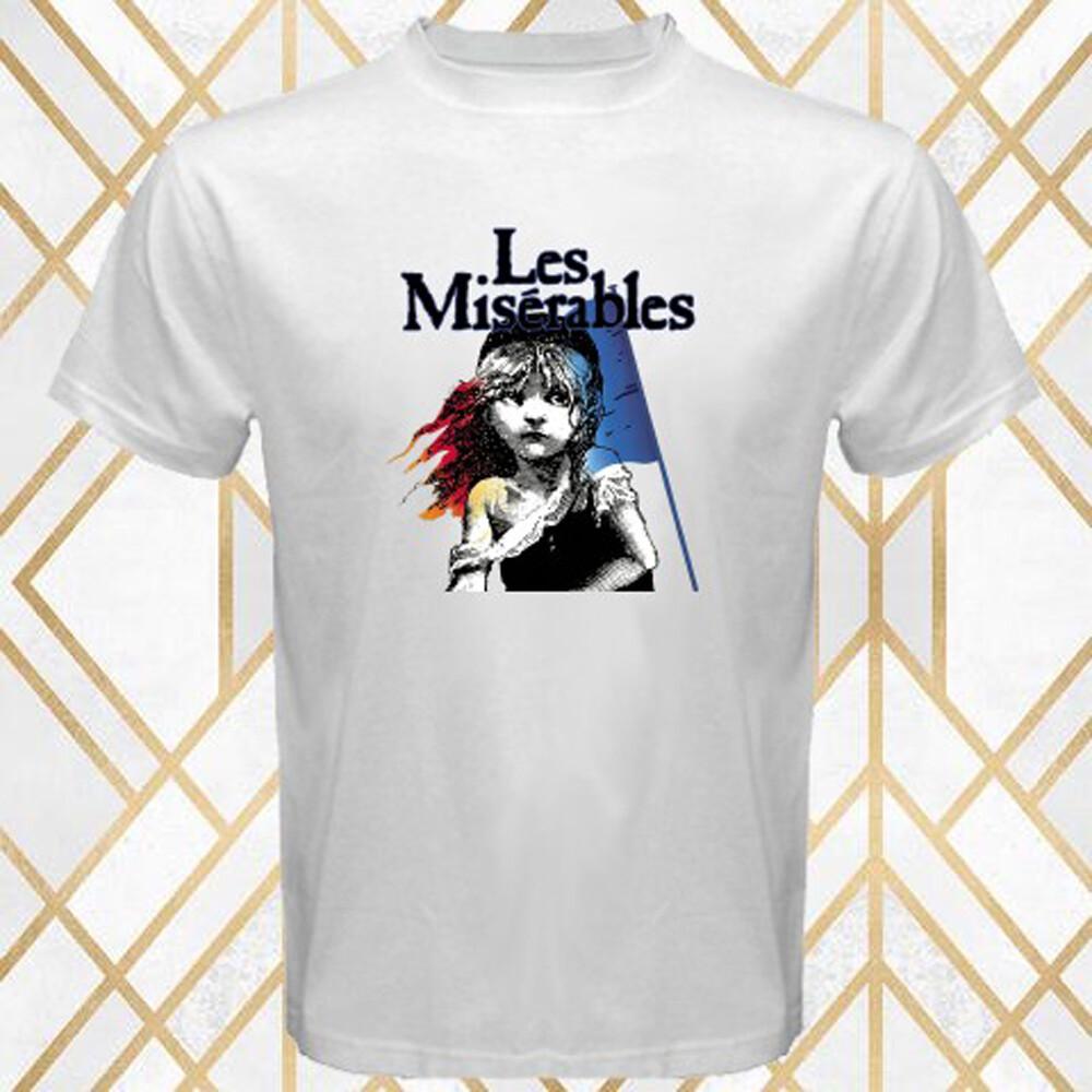 Les Miserables Broadway Show Men s White Size S 3XL XXXXL