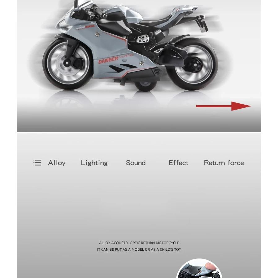 1/12 MV Agusta Diecast Motorradmodell Spielzeug Replikat mit Ton & Licht Jungengeschenk Geburtstagsgeschenk Weihnachtsgeschenk Sammlung Motorrad