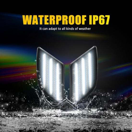 2X For Benz C-Class W204 Pre-LCI 2008-2011 Smoked Lens Front Side Marker Light A