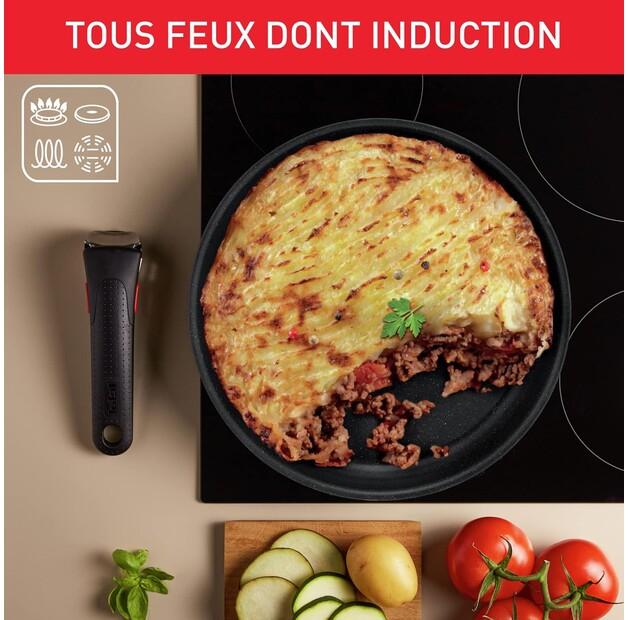 Набор посуды Tefal Ingenio Black Stone, 7 предметов (L3998702)