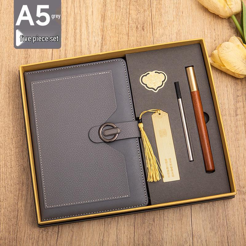 Luxury Business Notebook Gift Set with Custom Logo - Ideal for Company Meetings
