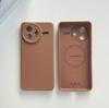 Premium liquid silicone is suitable for Xiaomi 17ProMax magnetic mobile phone case, Redmi K90 fine hole solid color sheath.