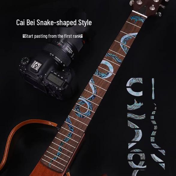 Personalized Guitar Sticker Set: Decorative Fingerboard and Panel Protectors for Acoustic and Electric Guitars.