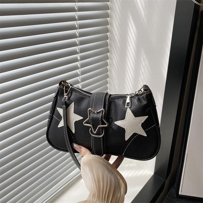 Trendy Star Design Women's Underarm Shoulder Bag - Fashionable and Versatile for Commuters