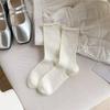 Women's Summer Thin Cotton Mesh Mid-Calf Ruffled Ballet Socks