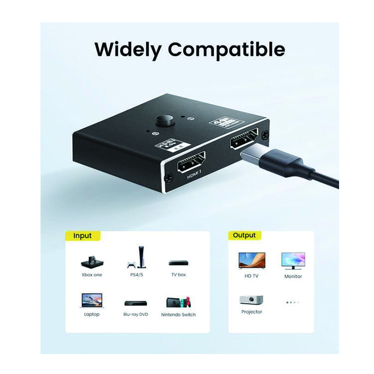Bi-Directional HDMI Switch for Radio & TV Accessories