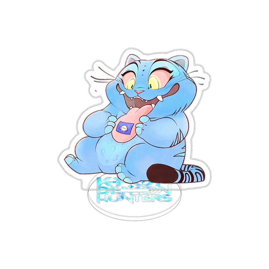 Blue Cat Transparent Double-Sided Acrylic Desktop Ornament