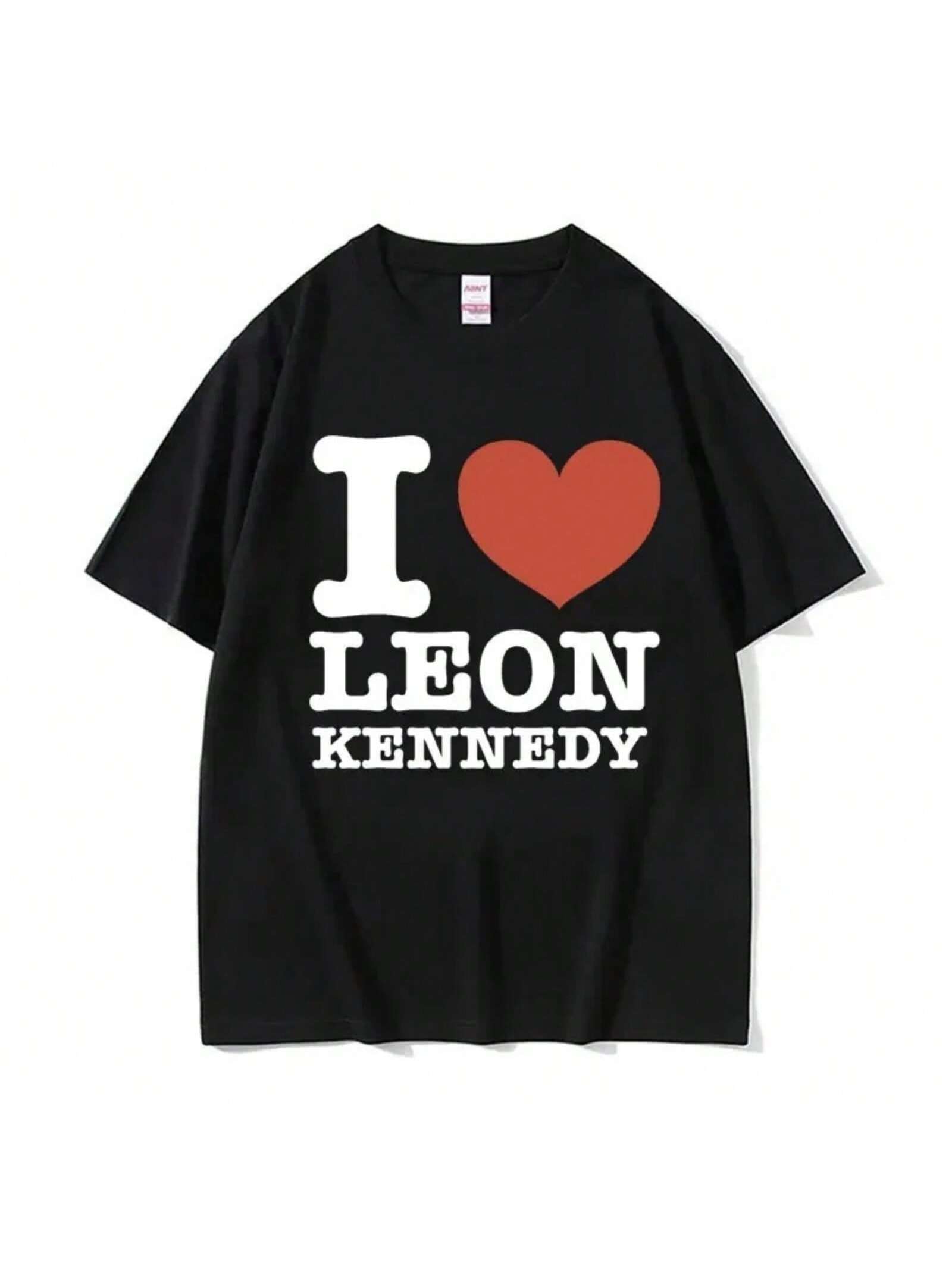 I Heart Leon Kennedy Print T-Shirts unisex Wo Clothing Fashion Vintage T Shirt Male Short Sleeve T-Shirt Tops S разноцветный