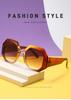 European & American Color Block Polygon Street Style Sunglasses