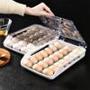 New Automatic Rolling Egg Box Kitchen Items Refrigerator Storage Organizer Household Transparent Drawer Tray Space Saver